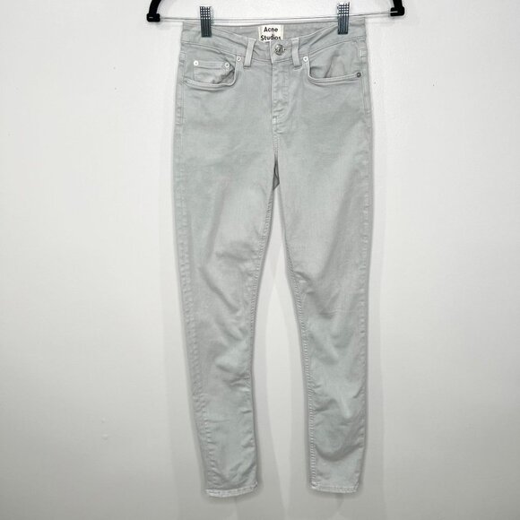 Acne Studios Skin 5 Ice Blue Slim Fit Skinny Jeans Size 25 A3 - Picture 1 of 6